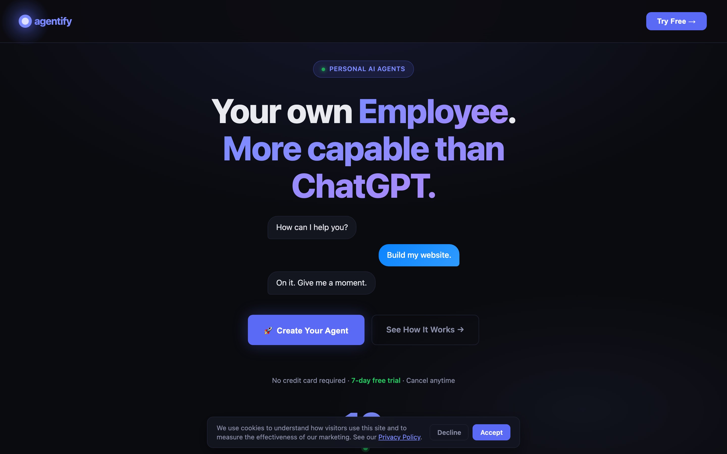 Agentify website