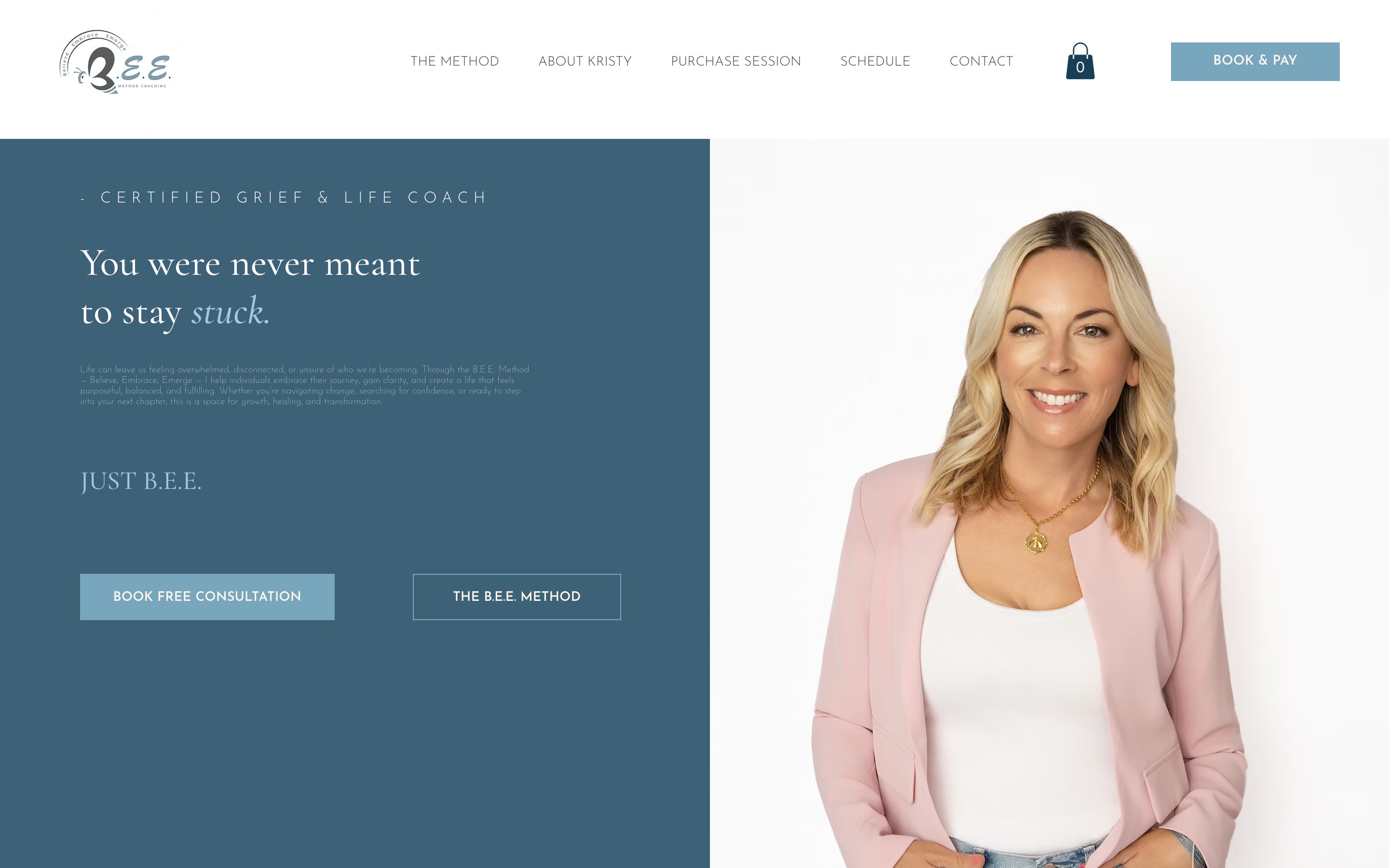 B.E.E. Method Coaching website