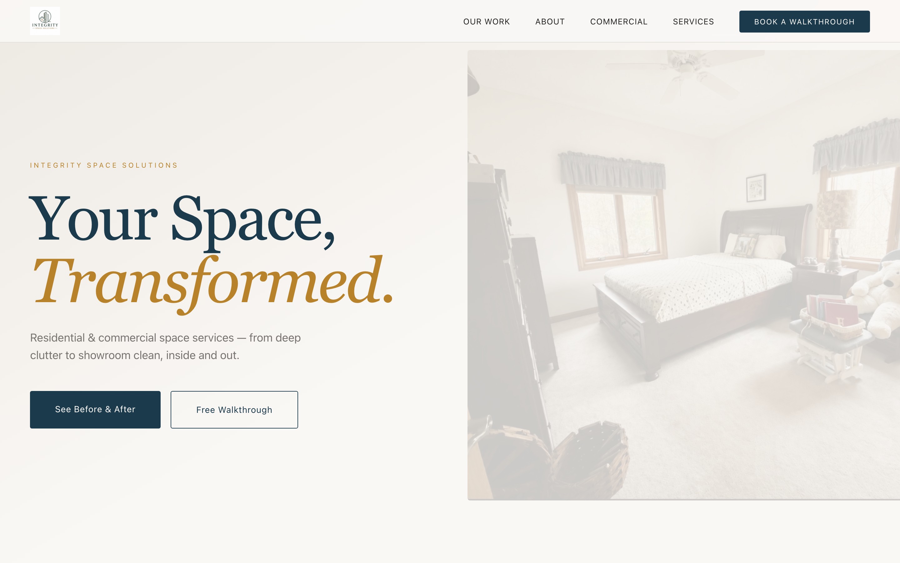 Integrity Space Solutions website