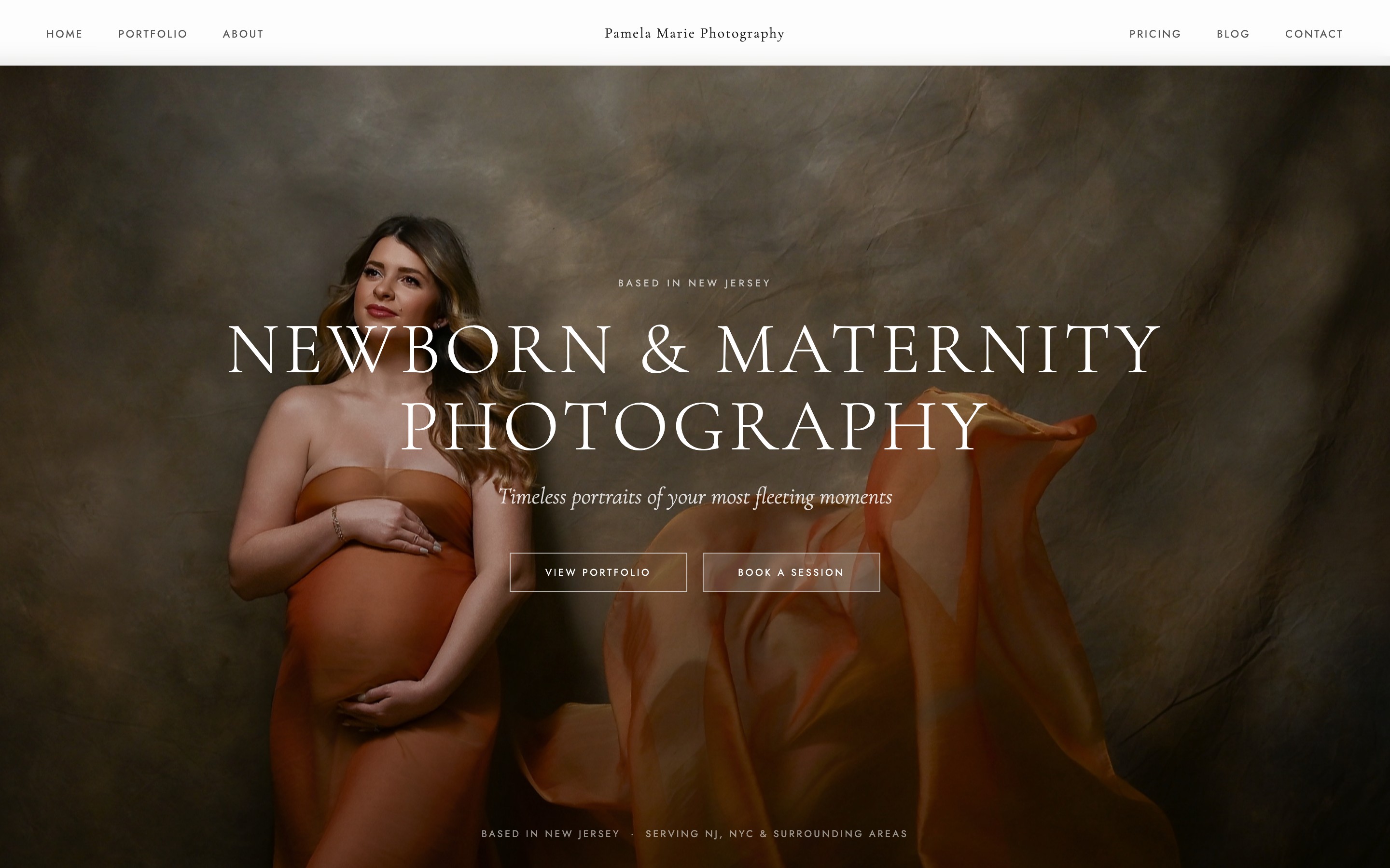 Pamela Marie Photography website
