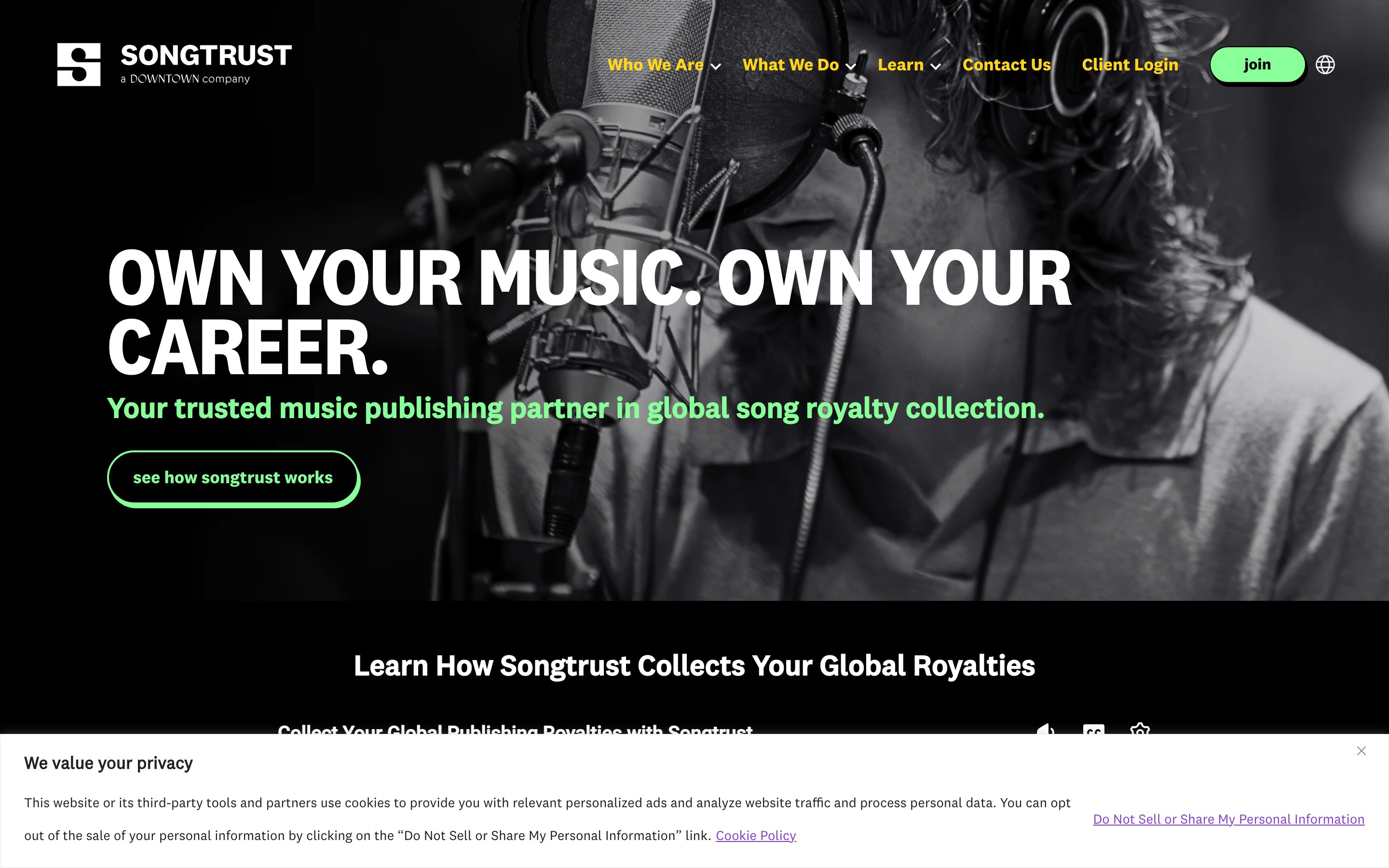 Songtrust website