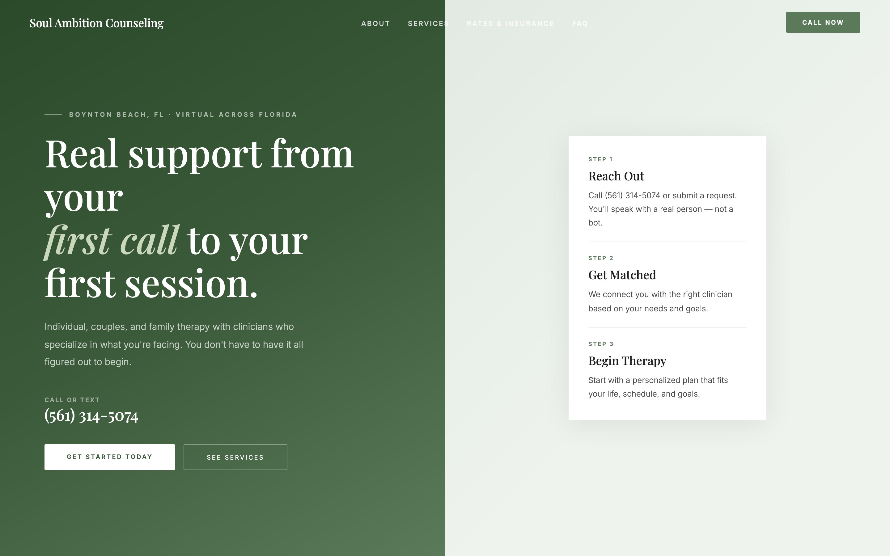 Julie — Counseling & Foundation website