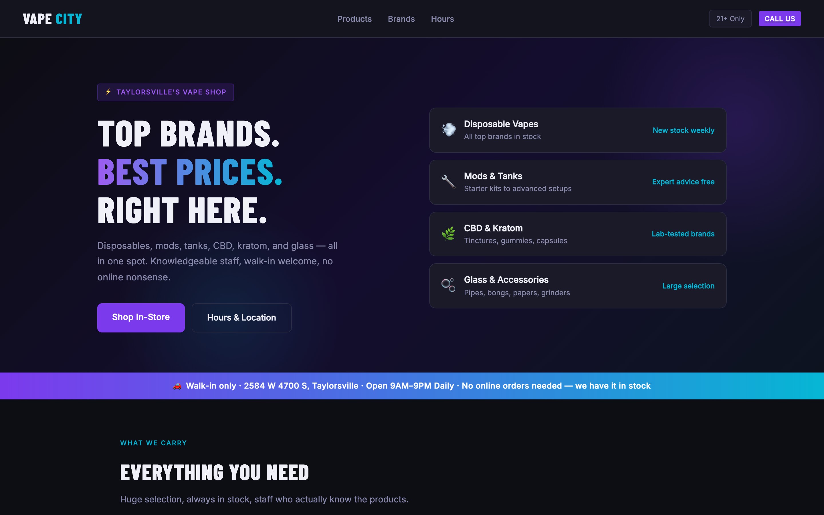 Vape City website