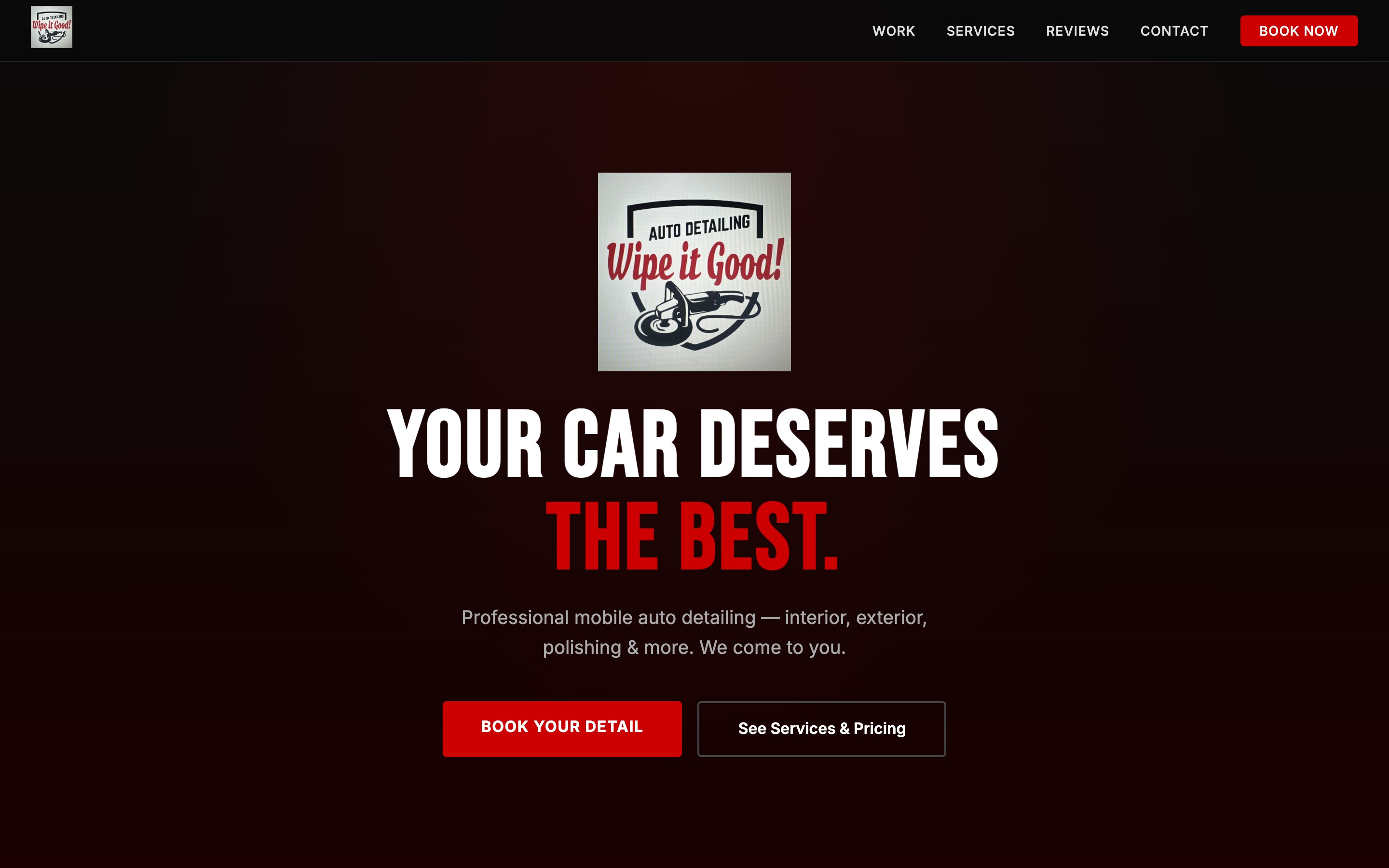Wipe It Good Auto Detailing website